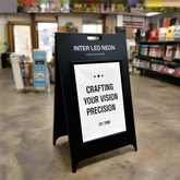 The Holborn' - A Board Poster sign (Black)